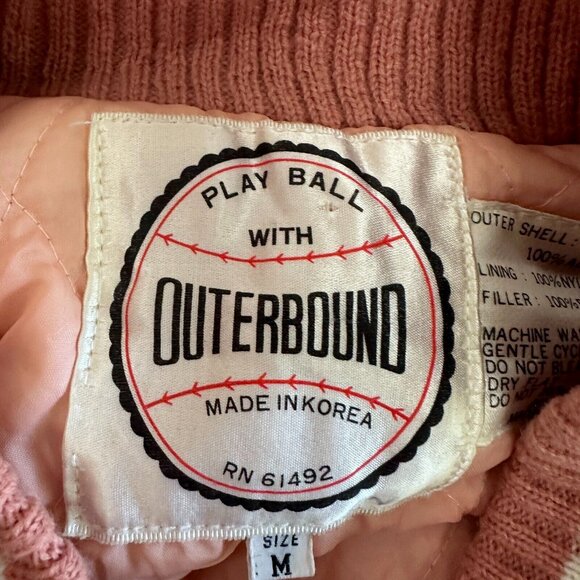 Vintage Outerbound Wool Sweater Jacket Cardigan SweaterQuilted Lined Snap Button - Picture 5 of 16